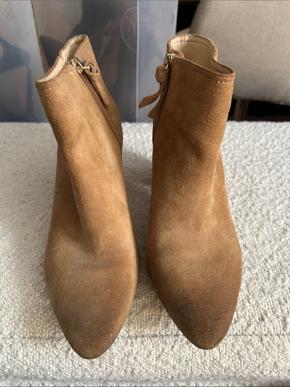 Banana Republic Suede Ankle Booties - Brown